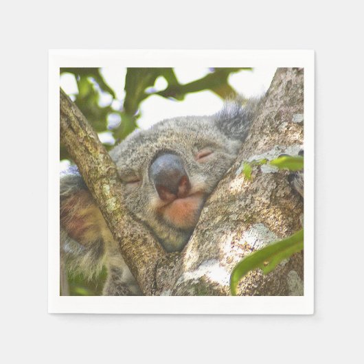 Niedlich Koala Bear Napkins Serviette (Vorderseite)