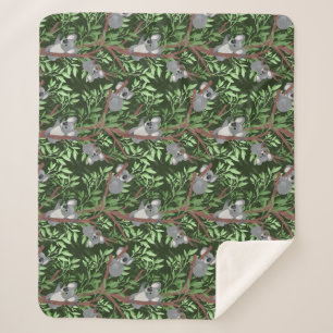Niedlich Koala Bears Sherpa Blanket Sherpadecke