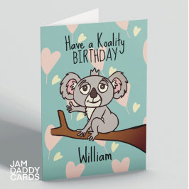 Niedlich Koala Birthday Karte