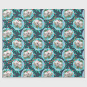 Niedlich Koala Christmas Dreamtime Blue Geschenkpapier (Flach)