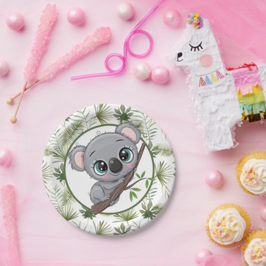 Niedlich Koala Cub Pappteller (Party)