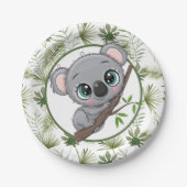 Niedlich Koala Cub Pappteller (Vorderseite)