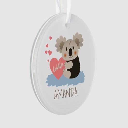 Niedlich Koala Cuddles ID386 Ornament (Vorderseite)