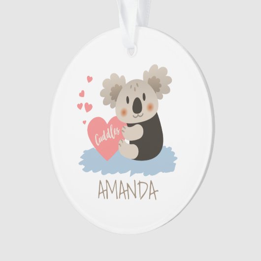Niedlich Koala Cuddles ID386 Ornament (Vorderseite)