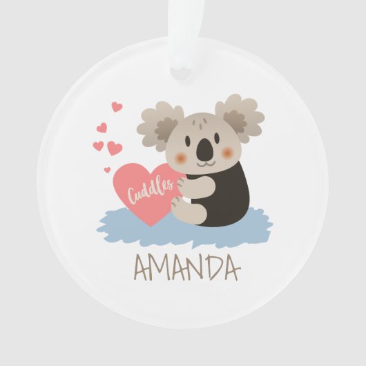 Niedlich Koala Cuddles ID386 Ornament (Vorderseite)