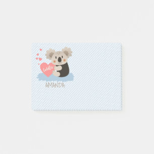 Niedlich Koala Cuddles ID386 Post-it Klebezettel
