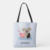 Niedlich Koala Cuddles ID386 Tasche (Rückseite)