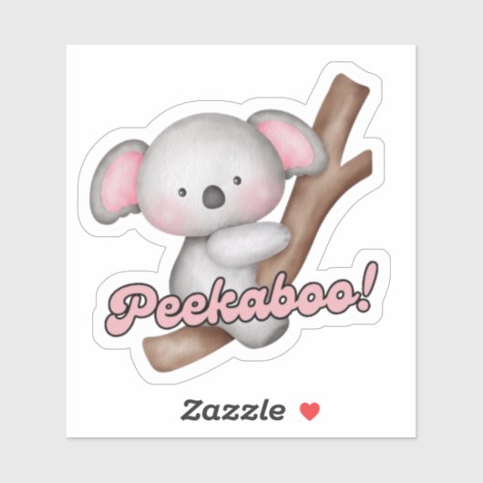 Niedlich Koala Die Sticker schneiden (Blatt)