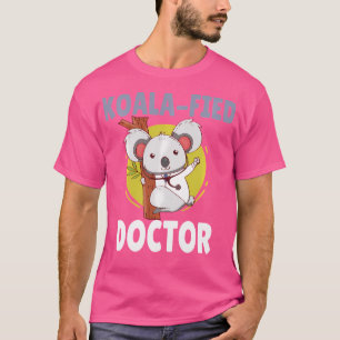 Niedlich Koala Doctor Funny Med Student Abschluss T-Shirt