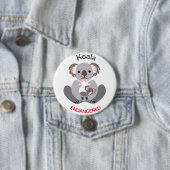 Niedlich - KOALA - gefährdete Tiergrafik - Button (Beispiel)