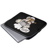 Niedlich Koala genießt Ramen Laptopschutzhülle (Vorne Knopf)