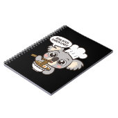 Niedlich Koala genießt Ramen Notizblock (Linke Seite)