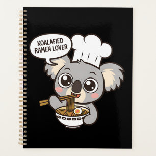 Niedlich Koala genießt Ramen Planer