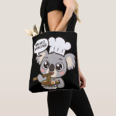 Niedlich Koala genießt Ramen Tasche (Von Nahem)