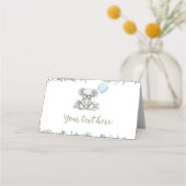 Niedlich Koala Greenery Geburtstagsparty Esszelt Platzkarte (Rückseite)