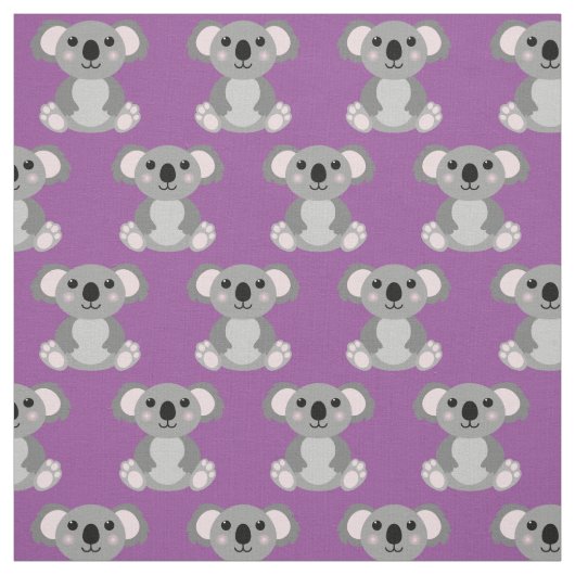 Niedlich Koala Kids Cartoon Stoff (Muster)