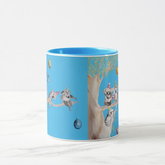 Niedlich Koala Koalas Whimsisches Tasse (Zentrum)