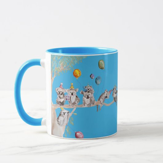 Niedlich Koala Koalas Whimsisches Tasse (Links)