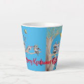 Niedlich Koala Merry Koalamus Weihnachtsferien Lat Milchtasse (Vorderseite)