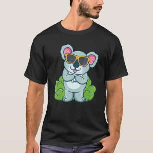 Niedlich Koala mit Sonnenbrille Ausstattung Liebe  T-Shirt