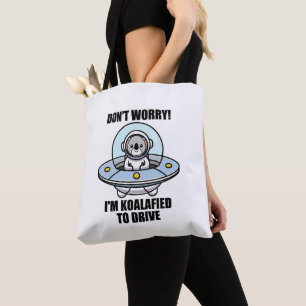 Niedlich Koala neuer Treiber Ich bin koalafied, um Tasche