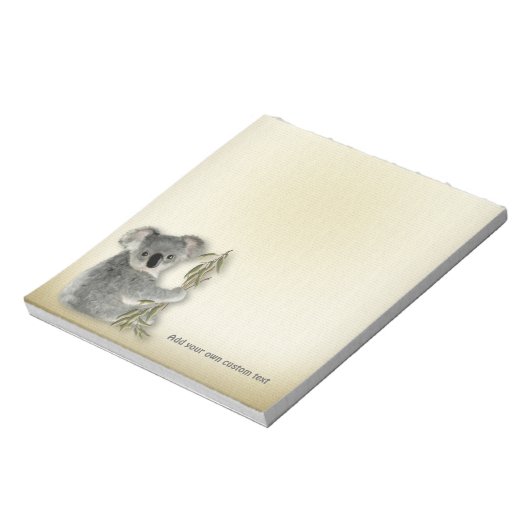Niedlich Koala Notizblock (Rotiert)