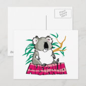Niedlich Koala Postkarte (Vorne/Hinten)