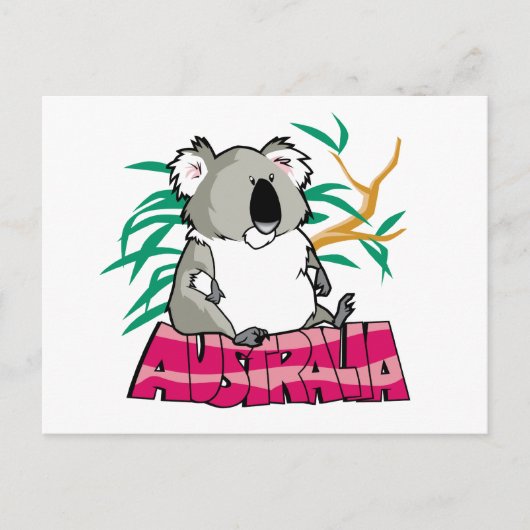 Niedlich Koala Postkarte (Vorderseite)