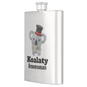 Niedlich Koala Pun Koalaty Trauzeuge Flachmann (Links)