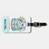 Niedlich Koala Reisende Personalisiert Kinder Gepä Gepäckanhänger (Vorderseite horizontal)