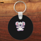 Niedlich Koala Sticker Schlüsselanhänger (Vorderseite)