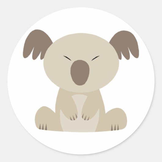 Niedlich Koala Stickers (Vorderseite)