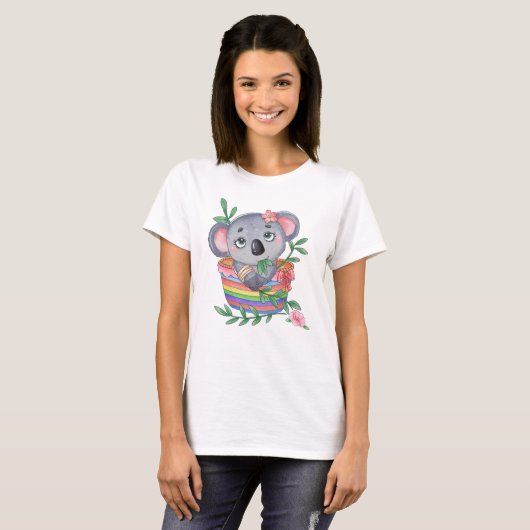 Niedlich Koala T-Shirt (Vorne ganz)