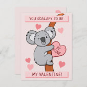 Niedlich Koala-ty Valentine Postkarte (Vorne/Hinten)