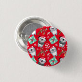 Niedlich Koala Weihnachten Button (Vorne & Hinten)