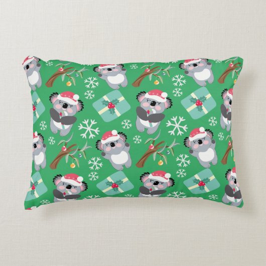 Niedlich Koala Weihnachten Dekokissen (Vorderseite)