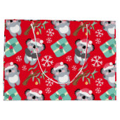 Niedlich Koala Weihnachten Große Geschenktüte (Rückseite)