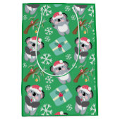 Niedlich Koala Weihnachten Mittlere Geschenktüte (Vorderseite)