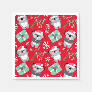 Niedlich Koala Weihnachten Serviette