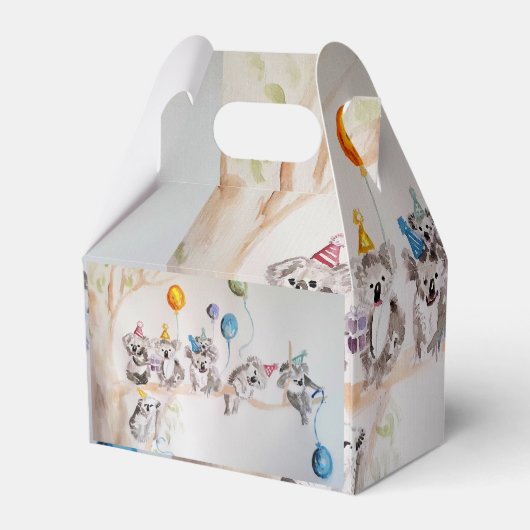 Niedlich Koalas Koalas Boys Birthday Cake Gevor Bo Geschenkschachtel (Rückseite)
