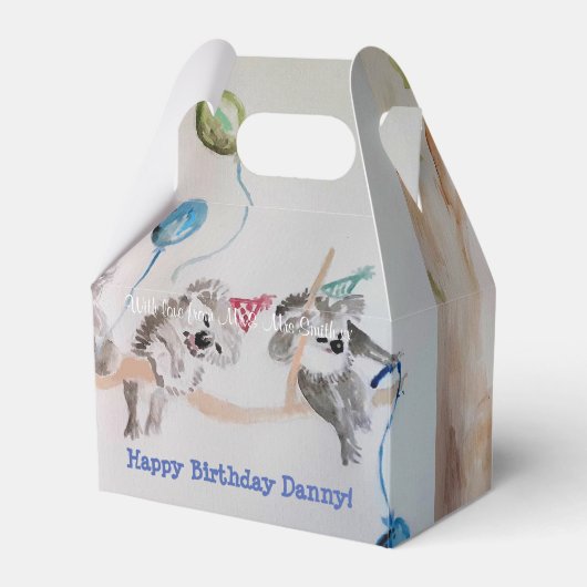 Niedlich Koalas Koalas Boys Birthday Cake Gevor Bo Geschenkschachtel (Vorderseite)