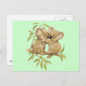 Niedlich Koalas Postkarte (Vorne/Hinten)
