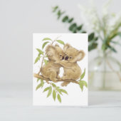 Niedlich Koalas Postkarte (Stehend Vorderseite)