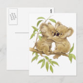 Niedlich Koalas Postkarte (Vorne/Hinten)