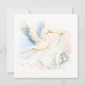 Niedlich kommende Ankündigung Einladung (Rückseite)