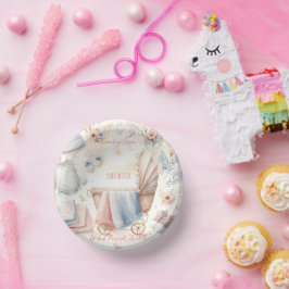 Niedlich kommende Ankündigung Einladung Pappteller