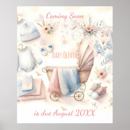 Niedlich kommende Ankündigung Einladung Poster