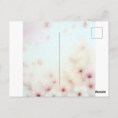 Niedlich kommende Ankündigung Einladung Postkarte (Rückseite)