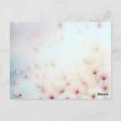 Niedlich kommende bald Ankündigung Einladung Postk Postkarte (Rückseite)