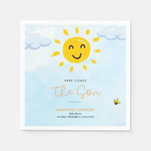 Niedlich kommt hier das Son Baby Duschpapier Napki Serviette (Vorderseite)